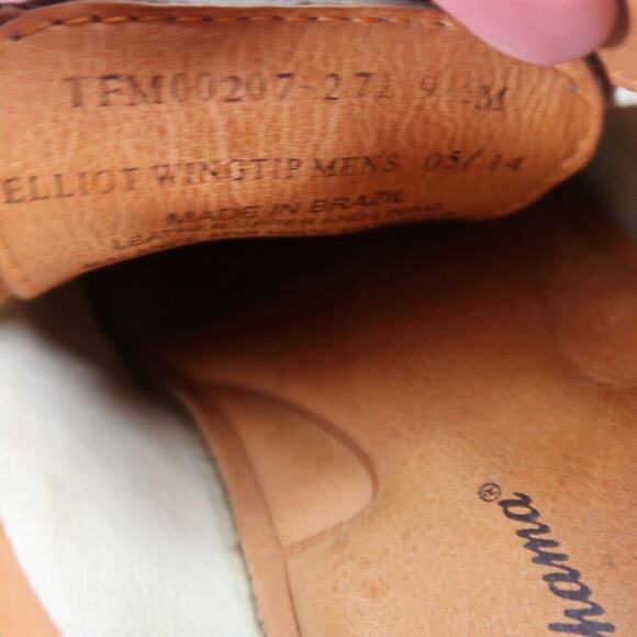 Tommy Bahama Shoes Mens 9.5 Oxford Elliot Wingtip Classic Leather Derby Brogue - Picture 16 of 16